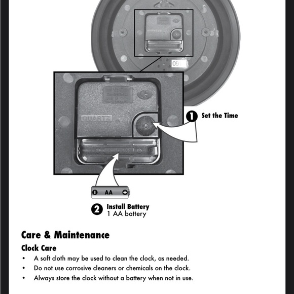 AcuRite | Indoor/Outdoor Sun Clock with Thermometer 19-inch - Picture 9 of 9